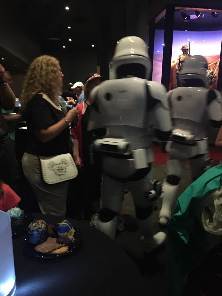 Stormtroopers mingling at the Star Wars Dessert Party at Disney's Hollywood Studios