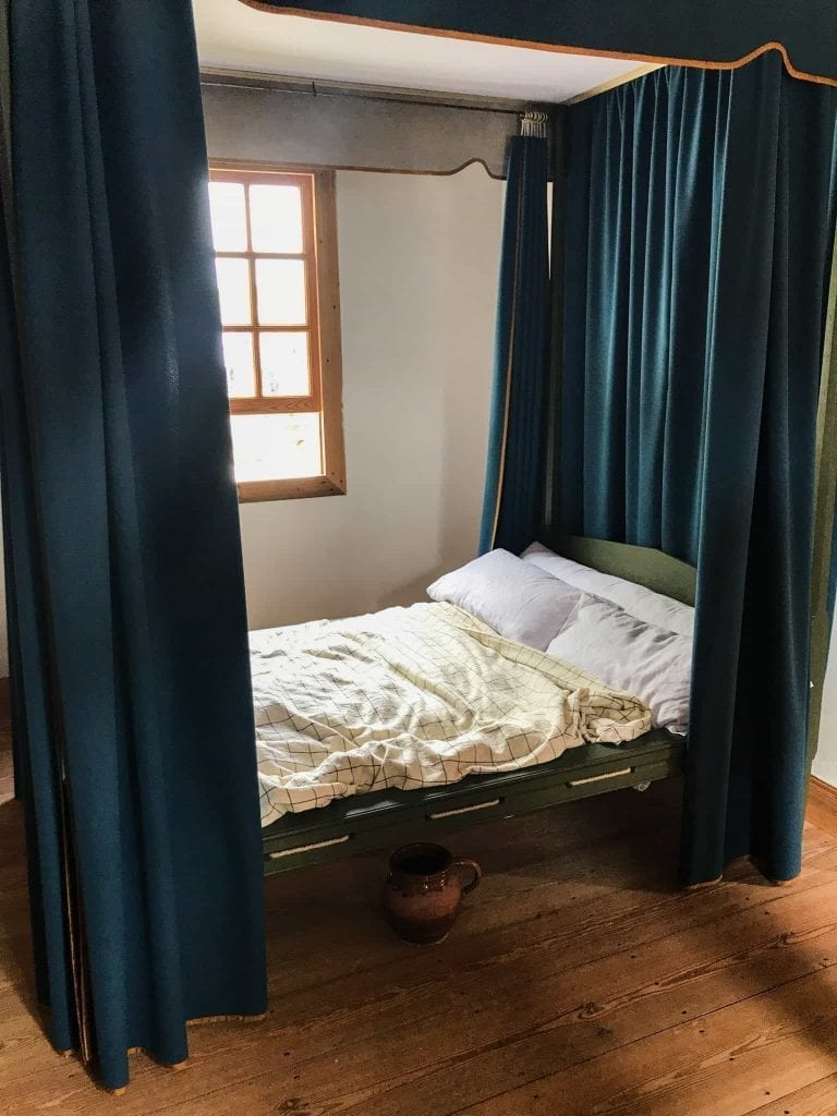 Bedroom at the American Revolution Museum at Yorktown