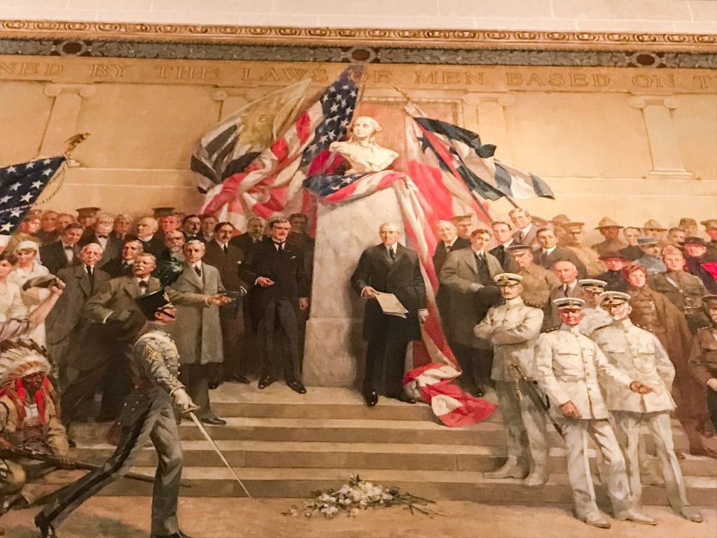 Mural in Memory Hall National World War I Museum Kansas City