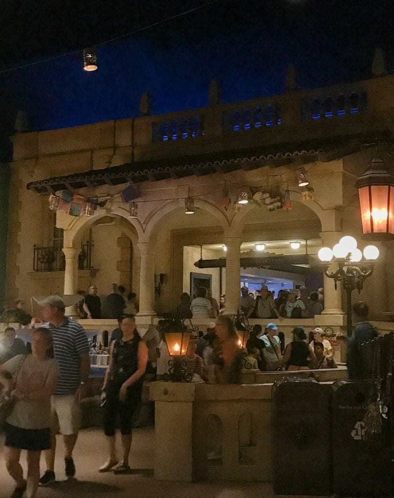 Inside the Mexico pavilion at Epcot