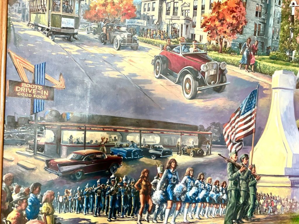 Mural in the Carthage R-9 Auditorium, Carthage. MO